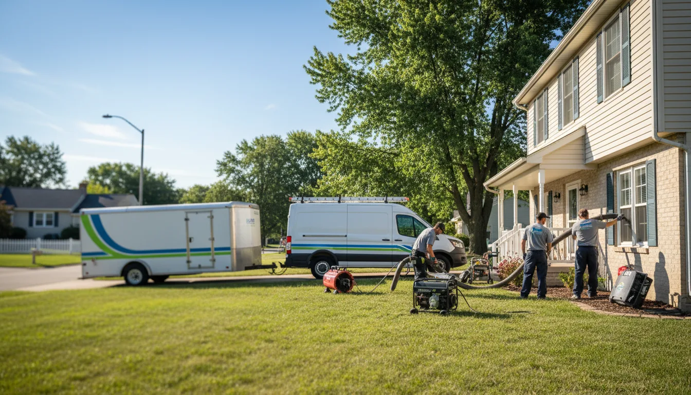 Flooded Basement Restoration And Cleanup With Repair in Aurora, IN near me